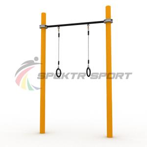 Купить Турник классический для занятий Воркаут с кольцами SP WRK-07 + Rings_76mm в Слюдянке 