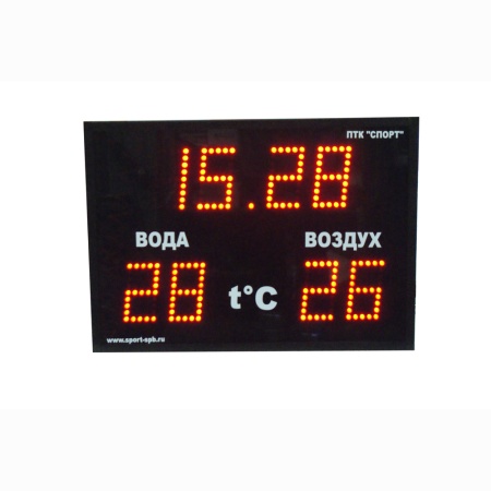 Купить Часы-термометр СТ1.16-2t для бассейна в Слюдянке 